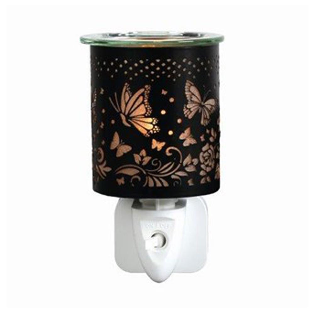 Aroma Black & Gold Butterfly Plug In Wax Melt Warmer £13.04